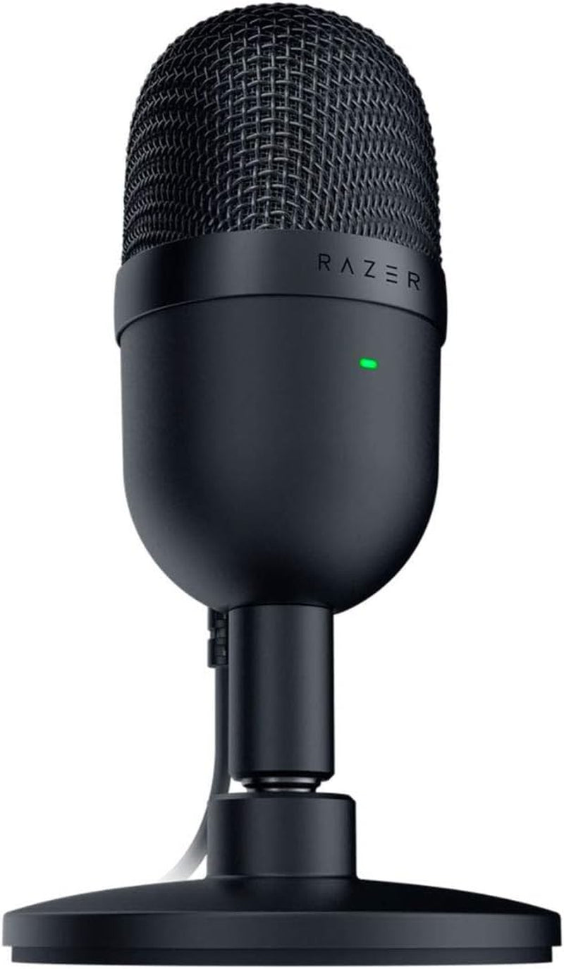 Seiren Mini USB Condenser Microphone for PC Streaming and Gaming - Professional Recording Quality with Supercardioid Pickup Pattern, Adjustable Stand, and Shock Resistance - Classic Black
