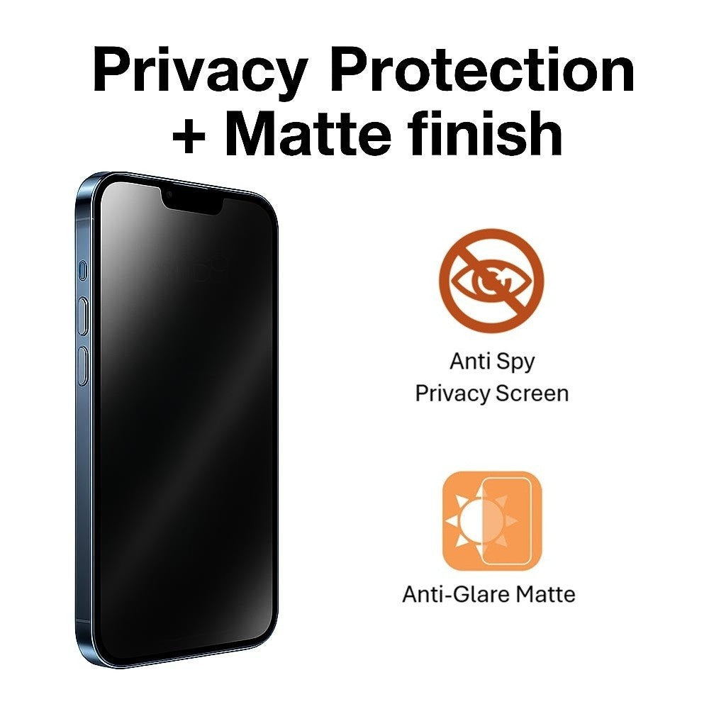 Privacy anti Spy TPU Matte Screen Protector for Iphone 16 15 14 13 12 X Pro Max