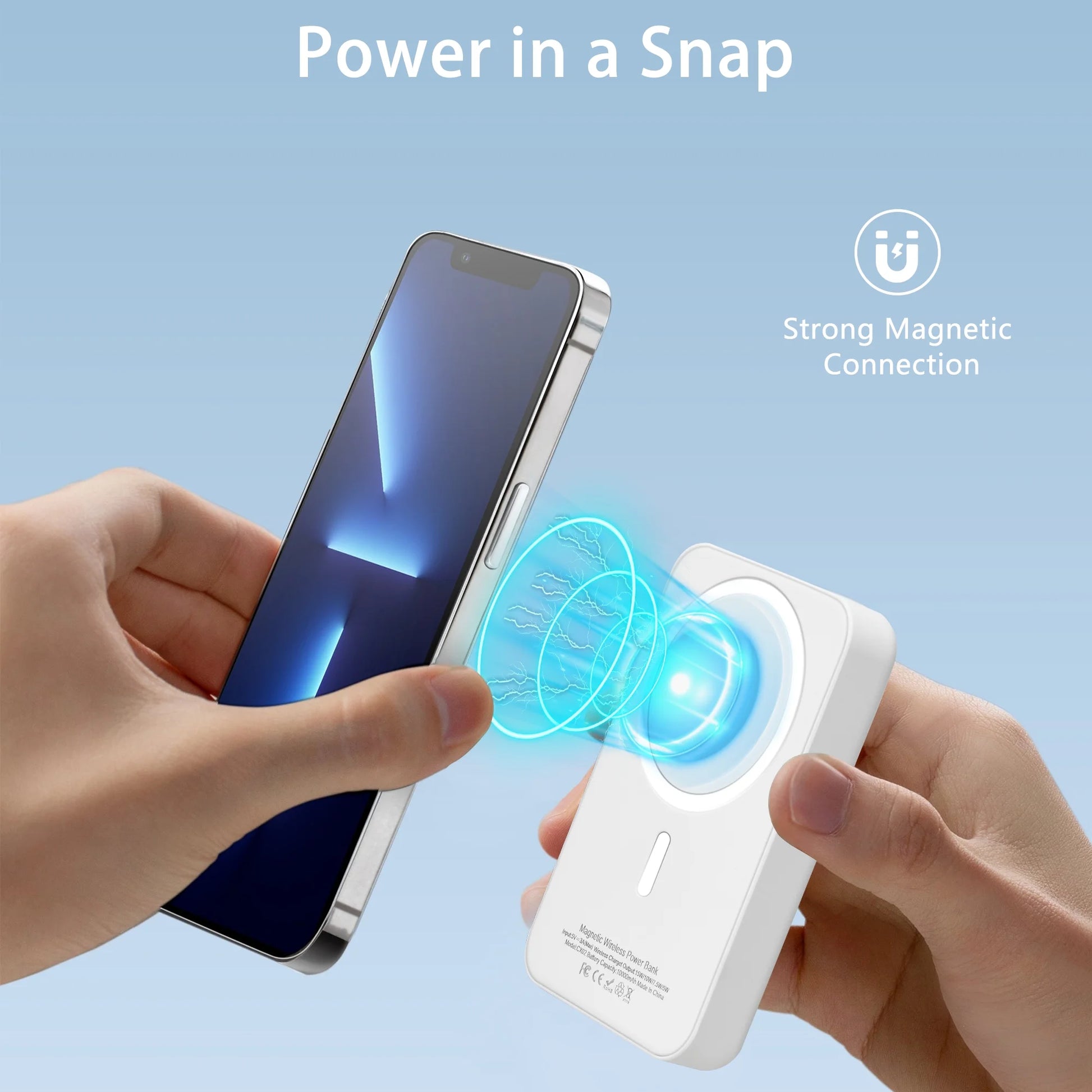 Magnetic Power Bank,10000Mah Magnetic Wireless Portable Charger, 22 W Fast Charging Battery Pack for Iphone 16 Pro Max/16 Pro/16/15/14/13/12 Series