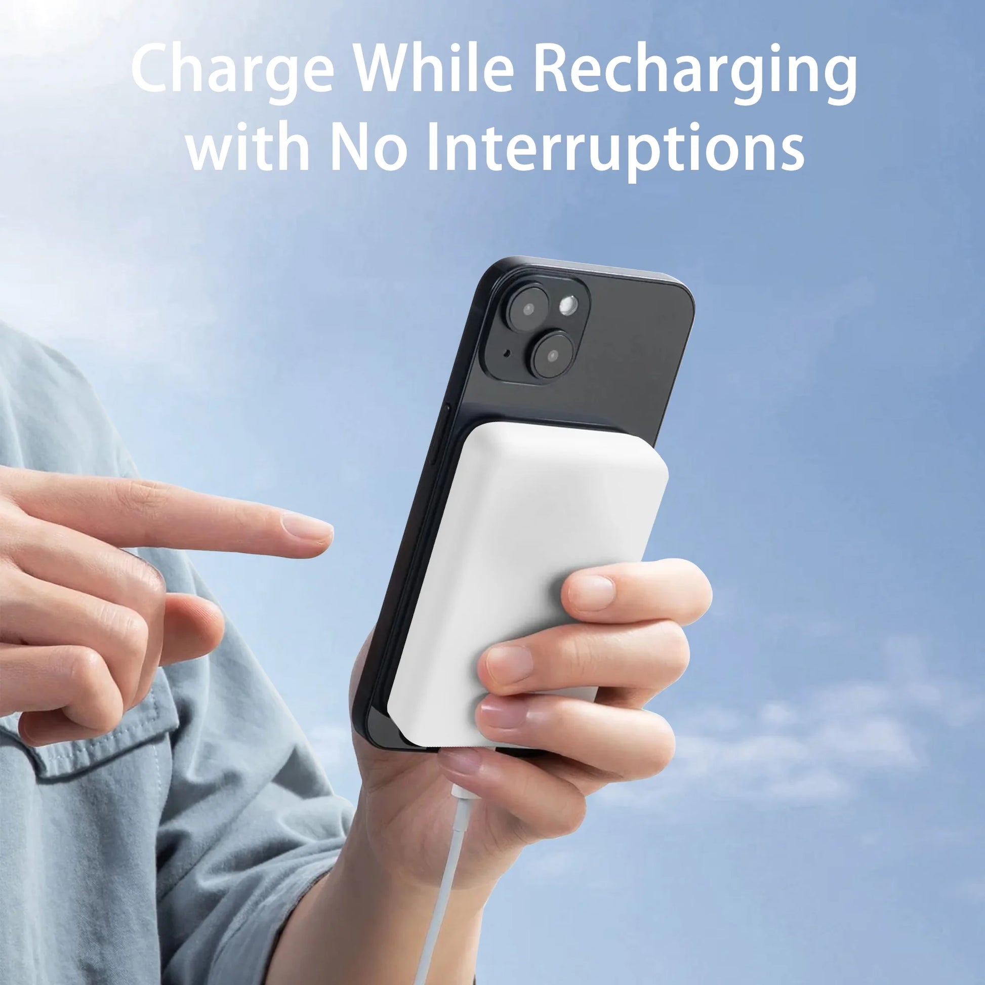 Magnetic Power Bank,10000Mah Magnetic Wireless Portable Charger, 22 W Fast Charging Battery Pack for Iphone 16 Pro Max/16 Pro/16/15/14/13/12 Series